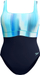 Костим за капење Speedo Shaping Contour Eclipse, едноделен, темно сино зелено