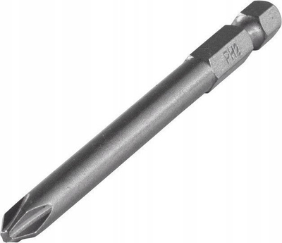 Bit Phillips Wolfcraft PH2, çelik S2, E 6.3, gri