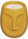 Qiri dekorativ me aromë Atmosphera MAYA Face, 80g, bezhë