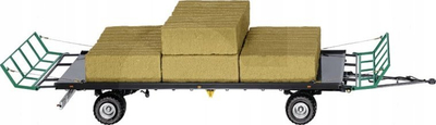 Model rimorkio Wiking Oehler ZDK 120 B, shkall 1:32, me dy boshte, jeshile
