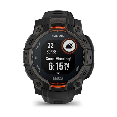 Ora inteligjente Garmin Instinct 3 Solar, 45mm, GPS, e zezë