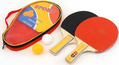 Set ping pongu Adar 216884, 2 raketa, 2 topa, me ngjyra nga të ndryshmet