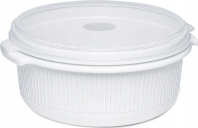 Enë mikrovale Emsa Micro Family, 1.5L, me kapak, e bardhë