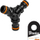 Lidhës trefish për tuba uji Bradas ECO PWB2210, quick connector, plastik, i zi