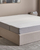 Dyshek dopio Beliani Happiness 140x200, memory foam, i bardhë me gri