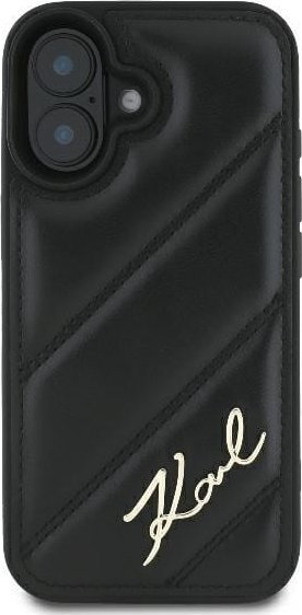 Mbulesë telefoni Karl Lagerfeld KLHCP16MPQDSMGK, iPhone 16 Plus 6.7", hardcase, e zezë