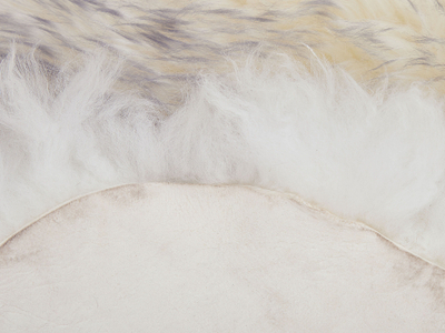 Tapet lëkure dele ULURU Sheepskin Rug, natyral, krem me gri