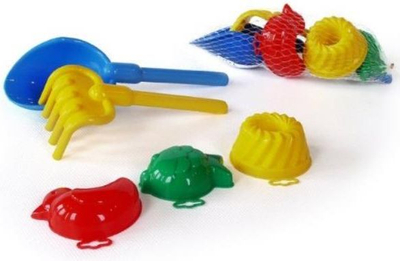 Set lodrash me rërë Marioinex Mini 109, lopatë grep forma, shumëngjyrësh