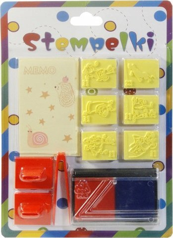 Set kreativ vulash Swede Stamps, me ngjyra, për fëmijë