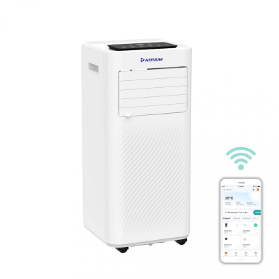 Kondicioner mobil AERIUM P9000 Silent, 2.6 kW, Wi‑Fi, i bardhë