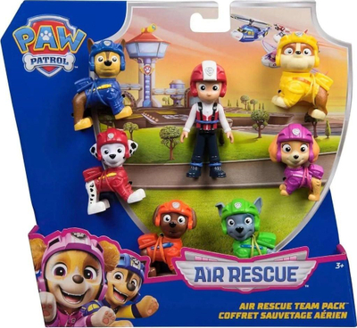 Set figurina Paw Patrol Air Rescue Team, 7 copë, multicolor
