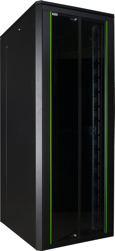 Kabinet rack Lanview RDL46U61BL, 46U, në këmbë, ngjyrë e zezë