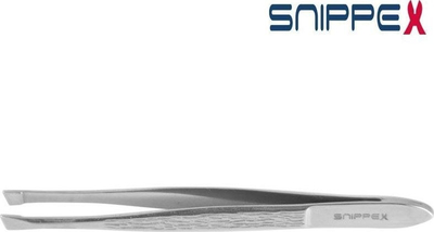 Pincetë Snippex Oblique, 8cm, majë e pjerrët, metalike