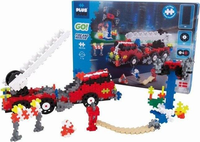 Set ndërtimi Plus-Plus GO Mini Mix Fire Truck, 500 pjesë, shumëngjyrësh