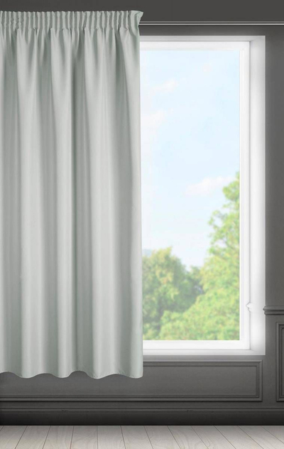 Perde Eurofirany Drape 372681, poliester, mat, gri çeliku