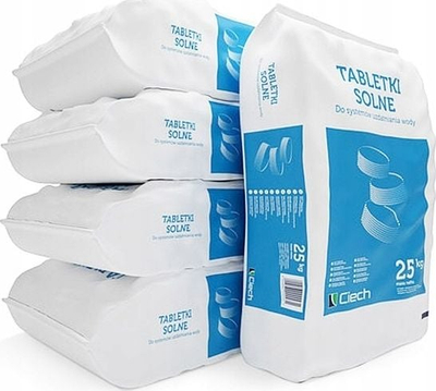 Tableta kripe për zbutës uji Ciech, 25kg, të bardha