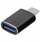 Adapter USB Blue Star USB A 3.0 në USB C, plug and play, i zi