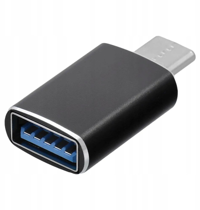 Adapter USB Blue Star USB A 3.0 në USB C, plug and play, i zi