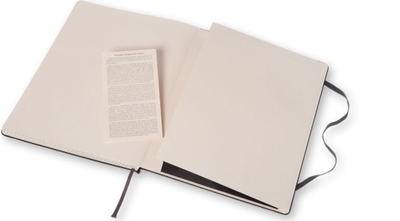 Fletore Moleskine Classic XL, 19x25 cm, faqe me katrorë, e zezë