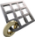 Loja puzzle Eureka Huzzle Cast Duet, metalike, kompakte, argjendi