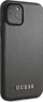 Kapak telefoni Guess GUHCN58IGLBK, për iPhone 11, me teksturë lëkure, i zi
