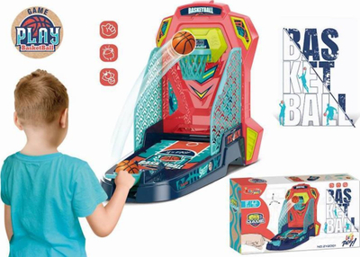 Set loje basketbolli arcade, me tabelë, 3 topa, shumëngjyrësh