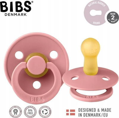 Biberon qetësues BIBS Colour, 6+ muajsh, madhësia M, rozë Dusty Pink