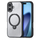 Kopertinë mbrojtëse Dux Ducis Aimo Mag për iPhone 17, unazë magnetike, pozicion qëndrimi, e zezë