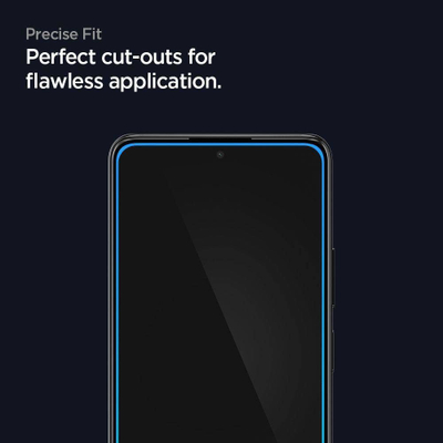 Mbrojtës ekrani Spigen GlasTR Slim për Xiaomi Redmi Note 10 Pro, xham i plotë, i zi