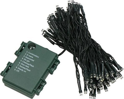 Drita pemë Vitit të Ri Springos 100 LED, me bateri, multikolor