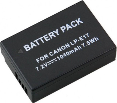 Bateri për kamera Canon LP-E17, 1040mAh, 7.2V, e zezë