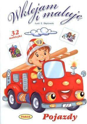 Libër për ngjyrosje Unë ngjis dhe lyej - Automjete