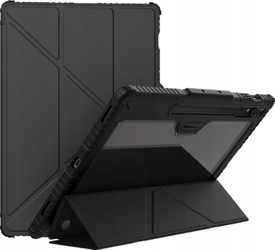 Футрола Nillkin Bumper Pro за Samsung Galaxy Tab S9+, со држач, црна