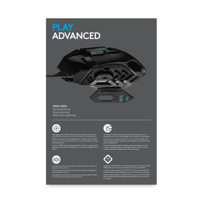 Глувче Logitech G502, Gaming, USB Type-A
