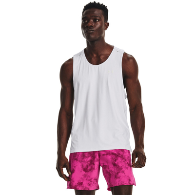 Спортска маица без ракави Under Armour Isochill за мажи, материјал Isochill, бела