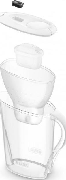 Ibrik filtrues uji Brita Marella, 2.4L, 3 fishekë MAXTRA PRO, i bardhë