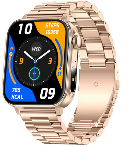 Ora e zgjuar Colmi P80, Bluetooth, IP67, ngjyrë ari çelik
