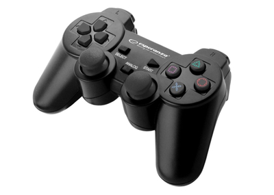 Gamepad Esperanza Trooper Pad EGG107K, me vibrim, USB, i zi