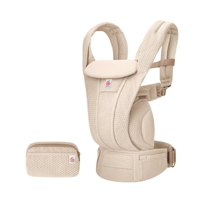 Mbajtëse bebe Ergobaby Omni Deluxe Mesh, SoftFlex ajrosës, multi pozicione, bezhë natyrale