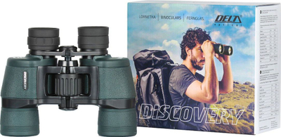 Binoklla Delta Optical Discovery 8x40, zmadhim 8x, lente 40 mm, jeshile