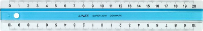Set vizoresh Linex Super Ruler, 20 cm, kundër rrëshqitjes, blu e çelët
