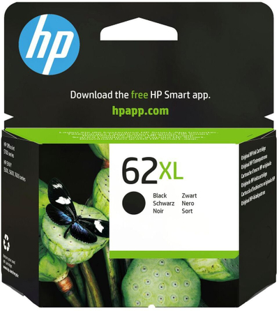 Kartutsa boje HP 62XL, 9ml, e zezë