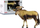 Figurinë lodër LeanToys Antelope African Animals, gomë e fortë, mbi 3 vjeç, kafe