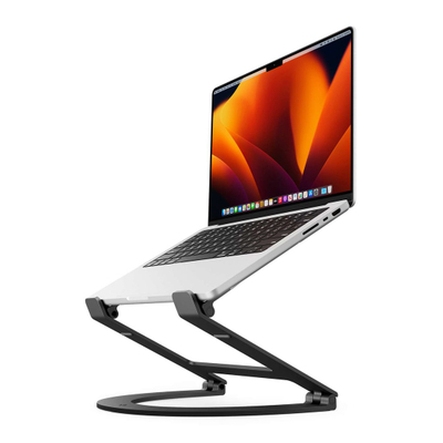 Mbajtëse laptopi Twelve South Curve Flex TS 2201, alumin, me rregullim, e zezë
