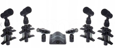 Set mikrofonash baterie Beyerdynamic TG Drum Set Medium, 7 copa, me çantë transporti, i zi