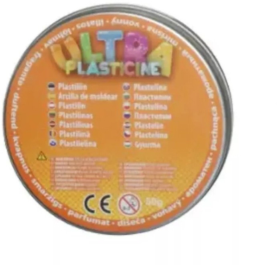 Plastelinë Arpex Ultra Plasticine, 58g, kuti metalike, shumëngjyrëshe