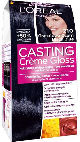 Ngjyrë për flokë Casting Creme Gloss No. 210, e zezë