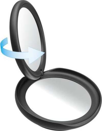 Mbajtëse telefoni PopSockets PopGrip Mirror Dove, me pasqyrë brenda, mermer i bardhë