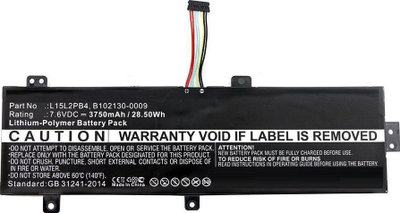 Bateri laptopi CoreParts MBXLE-BA0158 për Lenovo Ideapad 310 15", e zezë