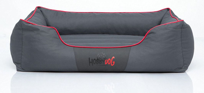Shtrat për qen Hobbydog Comfort XXL, material codura, gri me të kuqe